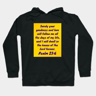 Bible Verse Psalm 23:6 Hoodie